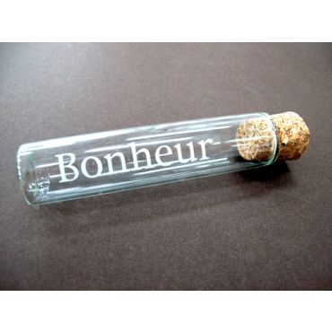Eprouvette à Dragées "Bonheur" Eprouvette à Dragées "Bonheur"
