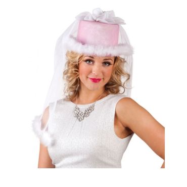 Chapeau de Mariée Rose avec Voile Chapeau de Mariée Rose avec Voile