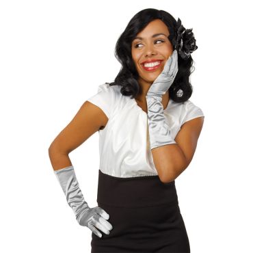 Gants longs "Monte Carlo" - Argent Gants longs "Monte Carlo" - Argent