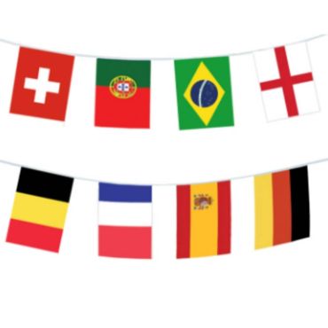 Guirlande de Fanions Pays de la Coupe du Monde 2018 Guirlande de Fanions Pays de la Coupe du Monde 2018