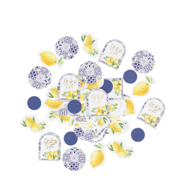 100 confettis de table Dolce Vita bleu roi, blanc & or | jourdefete.com 100 confettis de table Dolce Vita bleu roi, blanc & or | jourdefete.com