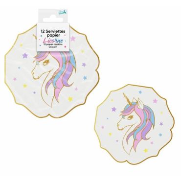 Des serviettes à l'effigie de licorne pour l'anniversaire de votre enfant | jourdefete.com Des serviettes à l'effigie de licorne pour l'anniversaire de votre enfant | jourdefete.com