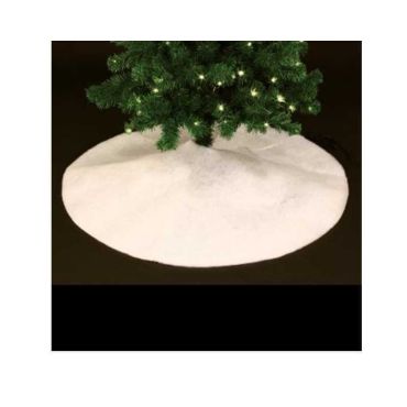 Tapis à sapin rond - Blanc Pailletée - Ø 100 cm Tapis à sapin rond - Blanc Pailletée - Ø 100 cm