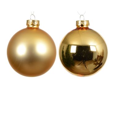 Boules de Noël en verre diamètre 8 cm, finition mate et brillante | jourdefete.com Boules de Noël en verre diamètre 8 cm, finition mate et brillante | jourdefete.com