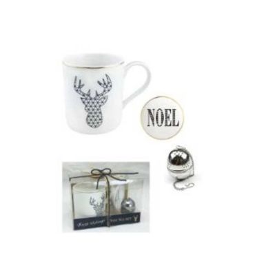 Coffret cadeaux - Set de Thé et ses accessoires - Renne quadrillé Coffret cadeaux - Set de Thé et ses accessoires - Renne quadrillé