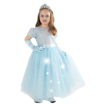 Déguisement princesse lumineuse fille robe bleue scintillante | jourdefete.com Déguisement princesse lumineuse fille robe bleue scintillante | jourdefete.com