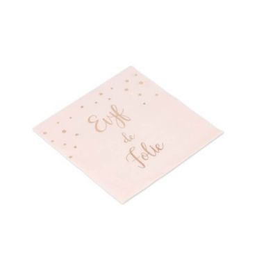 16 Serviettes en Papier - EVJF de Folie - Rose Gold | jourdefete.com 16 Serviettes en Papier - EVJF de Folie - Rose Gold | jourdefete.com