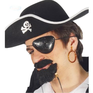 Cache-oeil et boucle d'oreille de pirate Cache-oeil et boucle d'oreille de pirate
