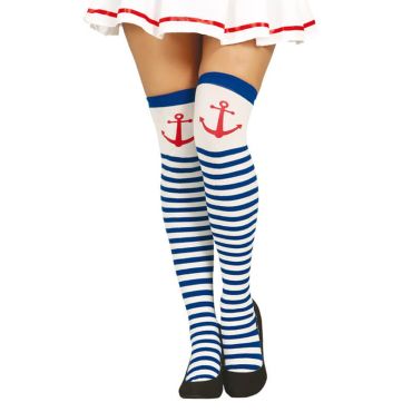 Bas Marins rayés - Bleu et blanc Bas Marins rayés - Bleu et blanc