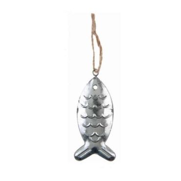 Sachet de 2 suspensions en forme de poisson - Argent Sachet de 2 suspensions en forme de poisson - Argent