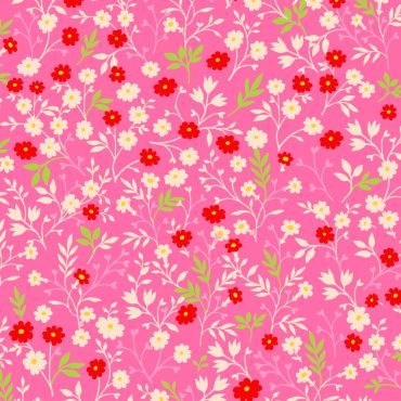 Serviettes cocktail roses à motifs floraux colorés | jourdefete.com