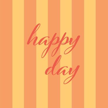 Serviettes cocktail en papier jaune et orange avec inscription "Happy Day" | jourdefete.com Serviettes cocktail en papier jaune et orange avec inscription "Happy Day" | jourdefete.com