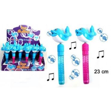 Dauphin Sonore Bulles de Savon - Bleu ou Rose Dauphin Sonore Bulles de Savon - Bleu ou Rose