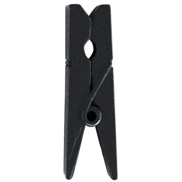 24 Mini Pinces en Bois - Noir 24 Mini Pinces en Bois - Noir