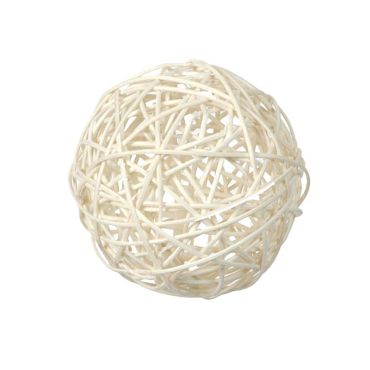 10 Boules en Rotin - Blanc 10 Boules en Rotin - Blanc