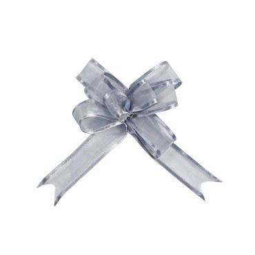 5 Nœuds Automatiques Organdi Petit Modèle - Argent 5 Nœuds Automatiques Organdi Petit Modèle - Argent