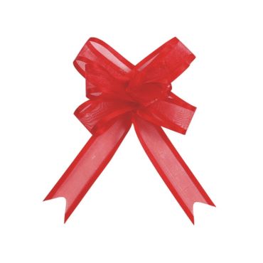 5 Nœuds Automatiques Organdi Petit Modèle - Rouge 5 Nœuds Automatiques Organdi Petit Modèle - Rouge