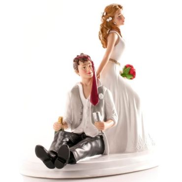 Figurines pour gâteau de mariage - Marié ivre Figurines pour gâteau de mariage - Marié ivre