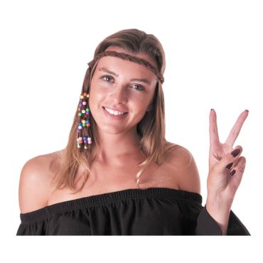Bandeau hippie avec perles Bandeau hippie avec perles