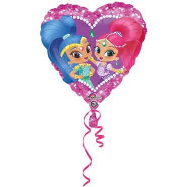 Ballon métallique coeur - Shimmer and Shine Ballon métallique coeur - Shimmer and Shine