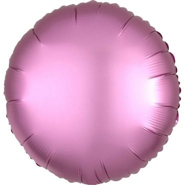 Ballon Hélium Rond Satiné Rose Ballon Hélium Rond Satiné Rose