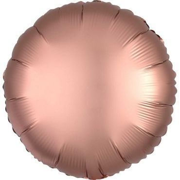 Ballon Hélium Rond Satiné Rose Cuivré Ballon Hélium Rond Satiné Rose Cuivré