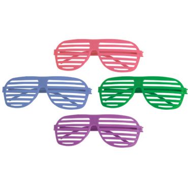 Sachet de 4 Lunettes à Lames - Multicolore | jourdefete.com Sachet de 4 Lunettes à Lames - Multicolore | jourdefete.com