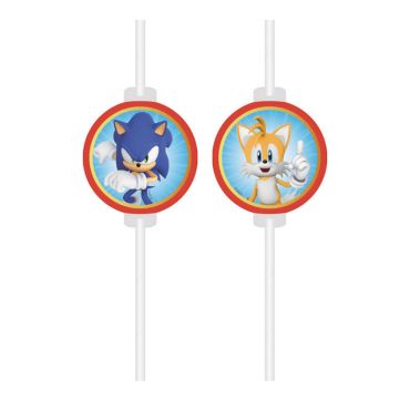 Ces 4 pailles avec médaillon à l'effigie de Sonic et Tails conviendront idéalement lors d’un anniversaire pour enfant | jourdefete.com Ces 4 pailles avec médaillon à l'effigie de Sonic et Tails conviendront idéalement lors d’un anniversaire pour enfant | jourdefete.com