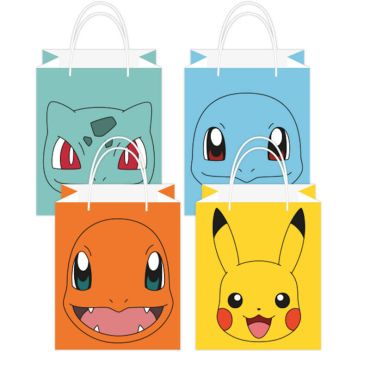 Un lot de 8 sacs en papier pour l'anniversaire Pokémon de votre enfant | jourdefete.com Un lot de 8 sacs en papier pour l'anniversaire Pokémon de votre enfant | jourdefete.com