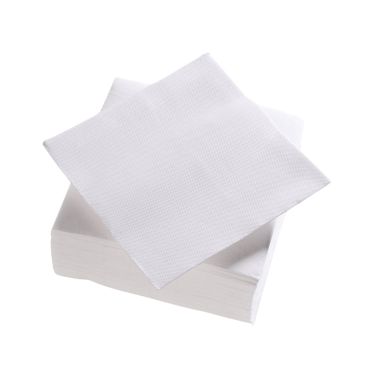 Pack de serviettes blanches micro-gaufrées en ouate de cellulose 38 x 38 cm | jourdefete.com Pack de serviettes blanches micro-gaufrées en ouate de cellulose 38 x 38 cm | jourdefete.com