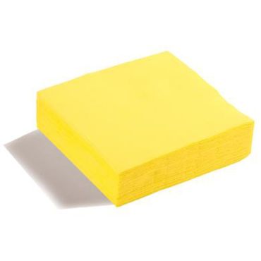 50 Serviettes Microgaufrées - Jaune 50 Serviettes Microgaufrées - Jaune