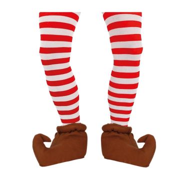 Collants de Noël à rayures rouges et blancs pour adulte | jourdefete.com Collants de Noël à rayures rouges et blancs pour adulte | jourdefete.com
