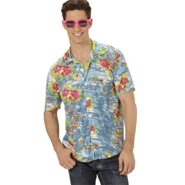 Chemise Hawaïenne Bleu - Taille au Choix Chemise Hawaïenne Bleu - Taille au Choix