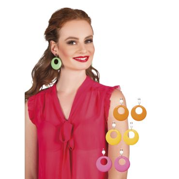 Boucles d'oreille Hippie rétro - Différents coloris