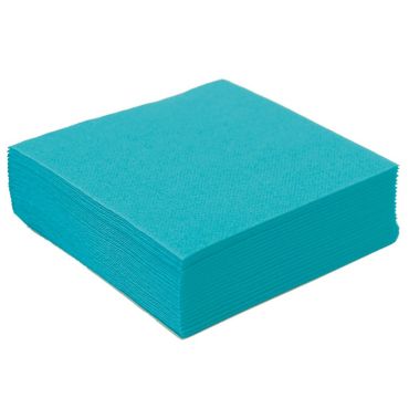 50 Serviettes Microgaufrées - Turquoise 50 Serviettes Microgaufrées - Turquoise