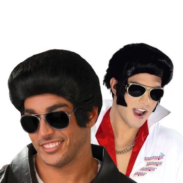 Perruque Années 50 Noire Homme Perruque Années 50 Noire Homme