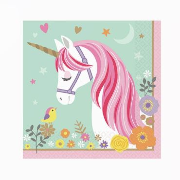 Sachet de 16 serviettes "Licorne Magique" Sachet de 16 serviettes "Licorne Magique"