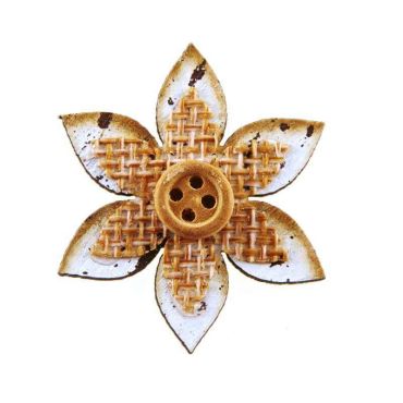 6 Stickers Fleurs en Bois 6 Stickers Fleurs en Bois
