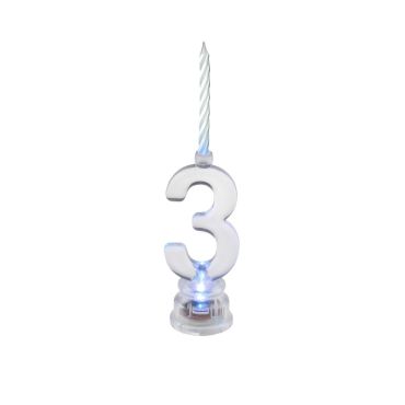 Bougie Led Chiffre 3 Bougie Led Chiffre 3