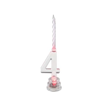 Bougie Led Chiffre 4
