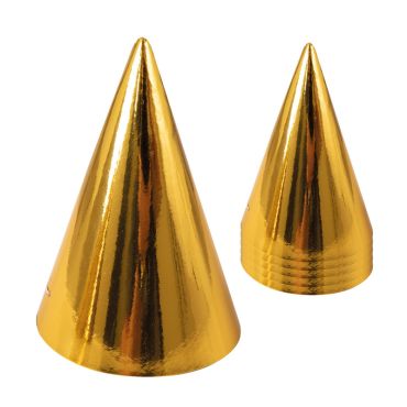 Chapeaux cônes dorés festifs | jourdefete.com Chapeaux cônes dorés festifs | jourdefete.com
