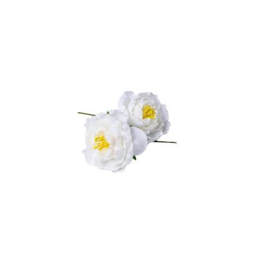 Tombez sous le charme de ce lot de 2 pivoines blanches afin de décorer votre table | jourdefete.com Tombez sous le charme de ce lot de 2 pivoines blanches afin de décorer votre table | jourdefete.com