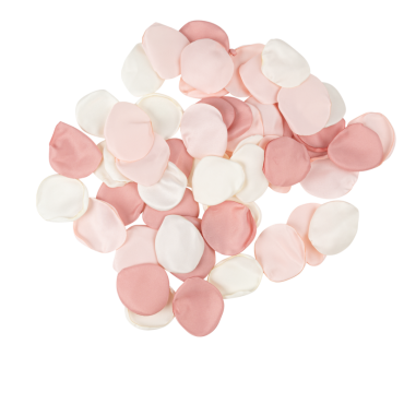 Pétales en satin ivoire et rose | jourdefete.com Pétales en satin ivoire et rose | jourdefete.com