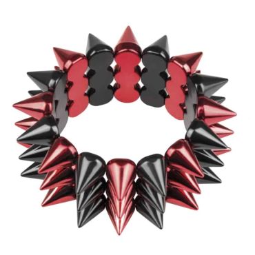 Bracelet Punk - Rouge et Noir Bracelet Punk - Rouge et Noir