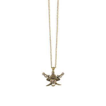 Collier tête de mort de pirate Collier tête de mort de pirate