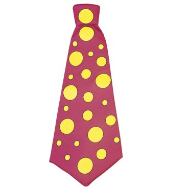 Accessoire Maxi Cravate Clown Rose Accessoire Maxi Cravate Clown Rose