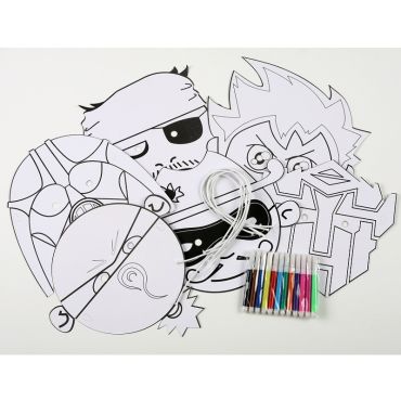 6 Masques à Colorier pour Garçon 6 Masques à Colorier pour Garçon