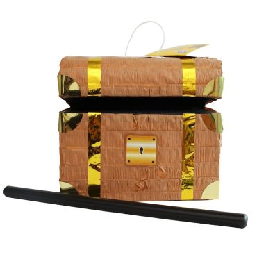 Pinata Coffre de Pirate avec Bâton