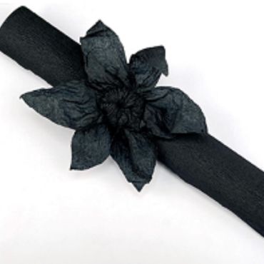 Rouleau papier crépon 10m – Noir Rouleau papier crépon 10m – Noir