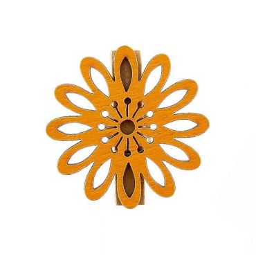 6 Pinces Fleur Mambo Orange 6 Pinces Fleur Mambo Orange